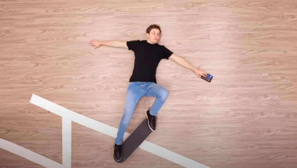 skateboard en stop motion